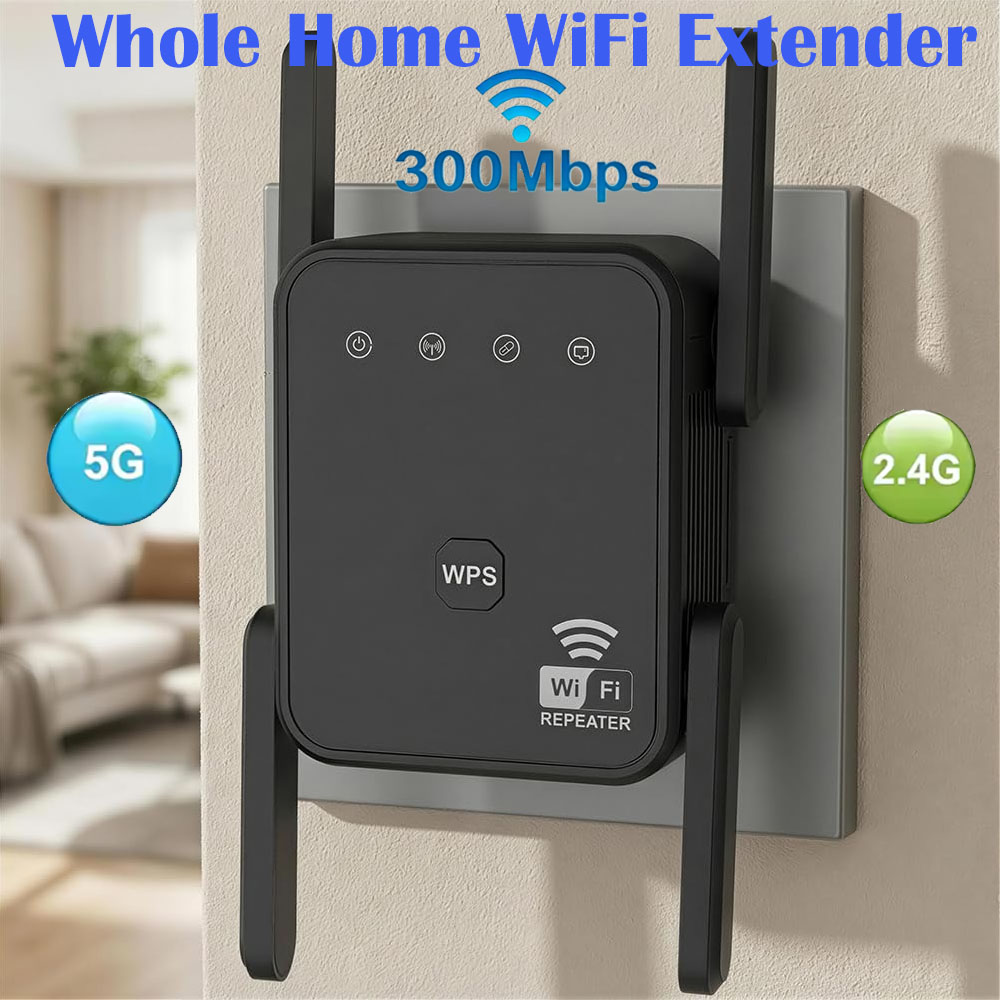 Smart Home Network - เครื่องขยายสัญญาณไวไฟรุ่นใหม่ ปี 2026 ความเร็ว 300Mbps 2.4GHz