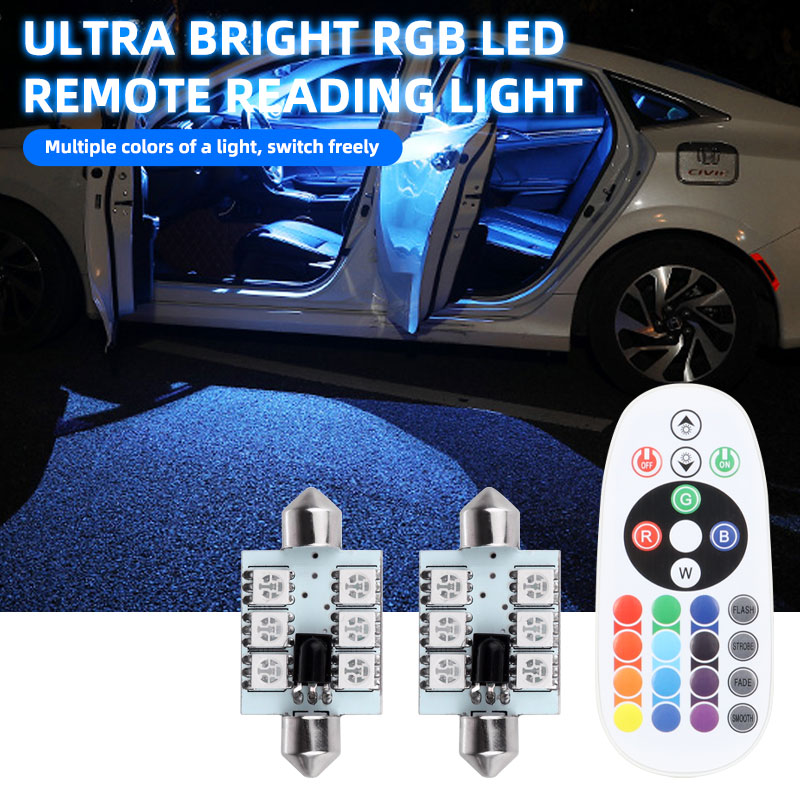 Voice Control Light Bulb - หลอดไฟ LED C5W Festoon สำหรับหลังคา 2