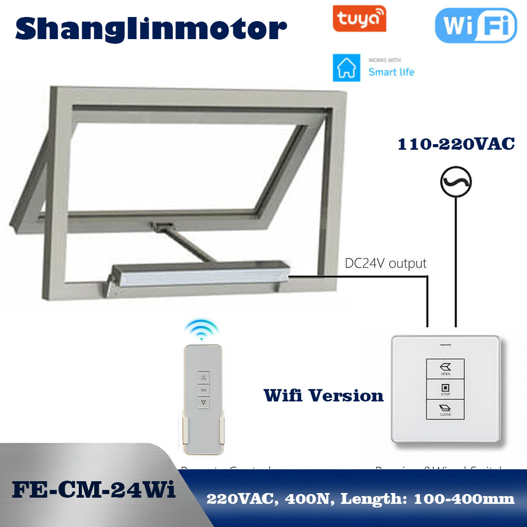 Smart Home Gira - ตัวเปิดหน้าต่างอัจฉริยะ Tuya WiFi 100-240V ชุดควบคุมไร้สาย DC24V