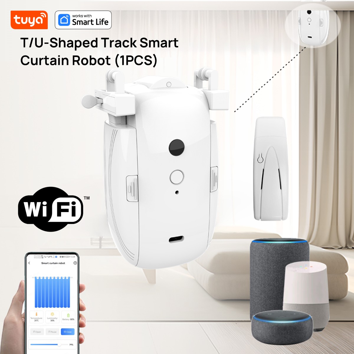 Smart Home Gira - Tuya Smart WiFi Curtain Robot (1