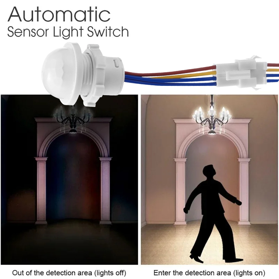 Voice Control Light Bulb - Motion Sensor สวิทช์ไฟ PIR Sensor สมาร์ทการตรวจจับสวิทช์