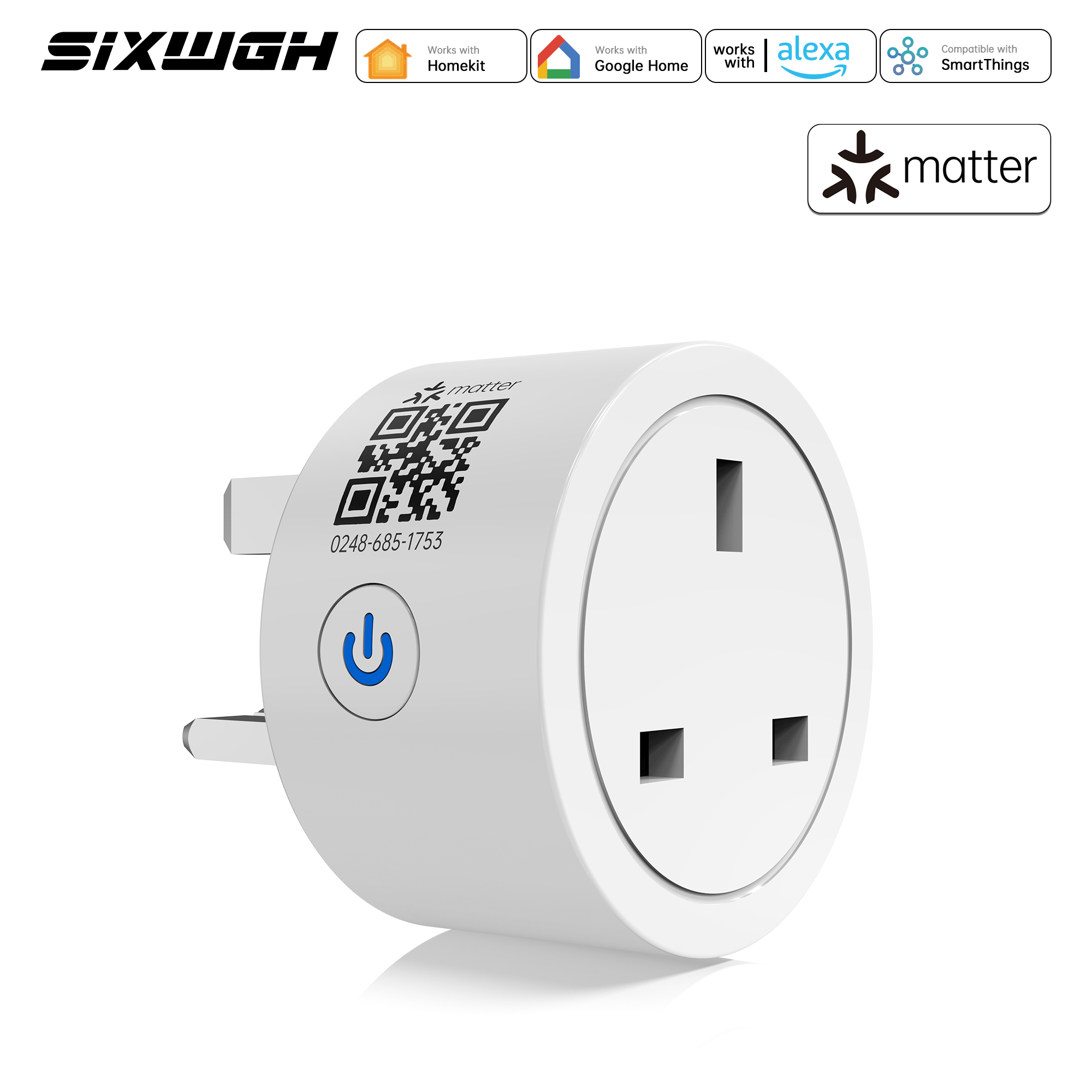 Smart Home Hub Apple - ปลั๊กอัจฉริยะ Matter รุ่น UK ควบคุมบ้านอัจฉริยะได้อย่างไร้รอยต่อผ่านหลายแพลตฟอร์ม รองรับ