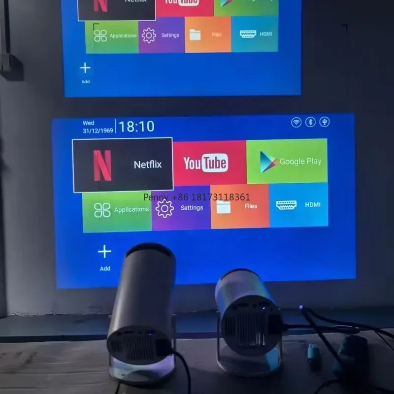 Smart Home Simple - โปรเจคเตอร์อัจฉริยะรุ่นล่าสุด HY300 Pro โปรเจคเตอร์อัตโนมัติขนาดเล็กสำหรับโฮมเธียเตอร์ ฉายภาพยนตร์ ระบบแอนดรอยด์