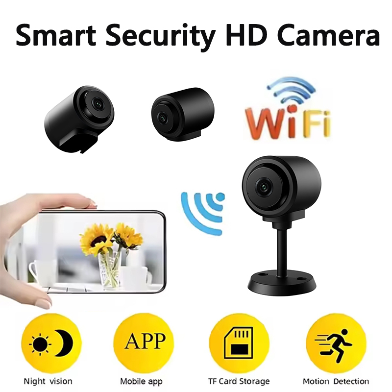 Smart Home Kamera - กล้องมินิไวไฟ กล้อง IP กล้องวงจรปิดภายนอก กล้องเว็บแคมดิจิตอล กล้องมองกลางคืน