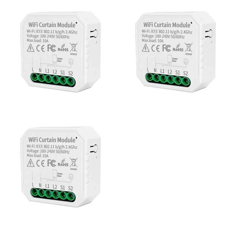 Smart Home Voice Control - A27F-3X โมดูลสวิตช์ม่านอัจฉริยะ Tuya WIFI ควบคุมผ่านแอป รองรับแรงดันไฟฟ้า