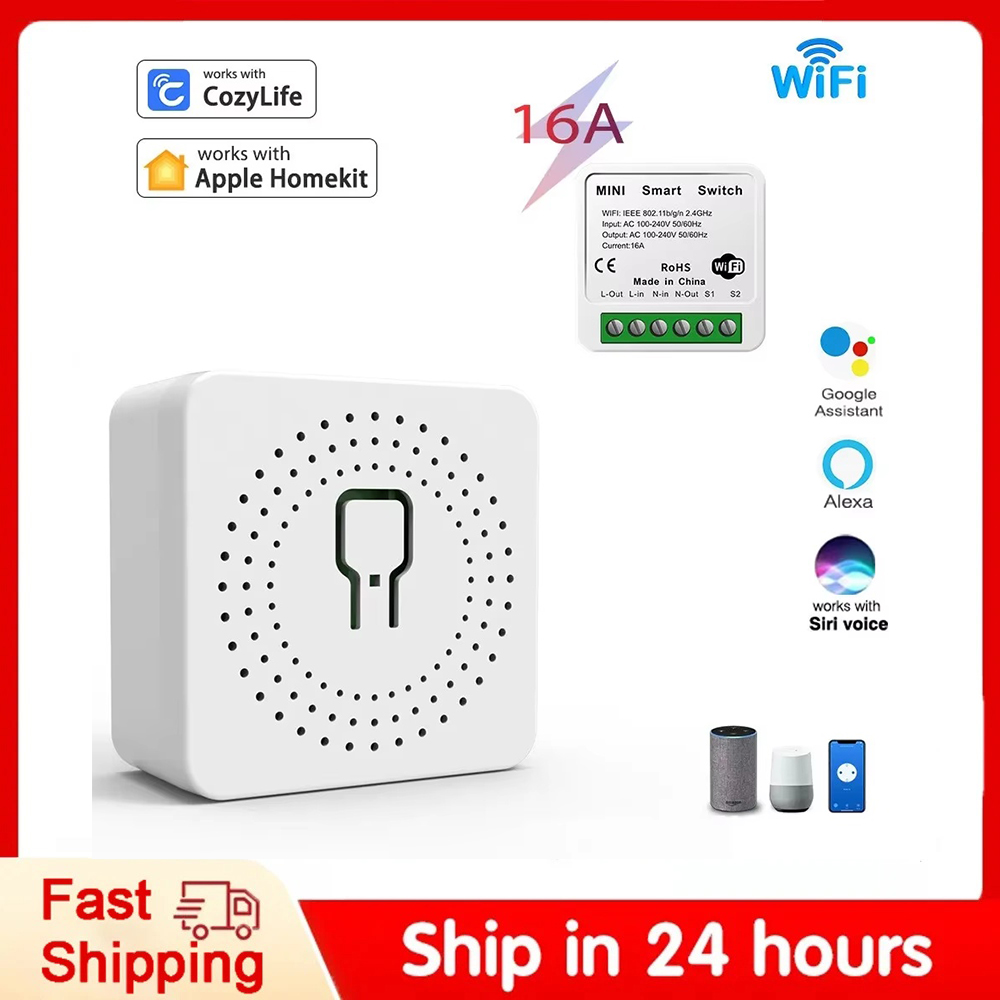 Smart Home Hub Apple - สวิตช์อัจฉริยะ Mini Wifi รีเลย์เบรกเกอร์ Siri Voice