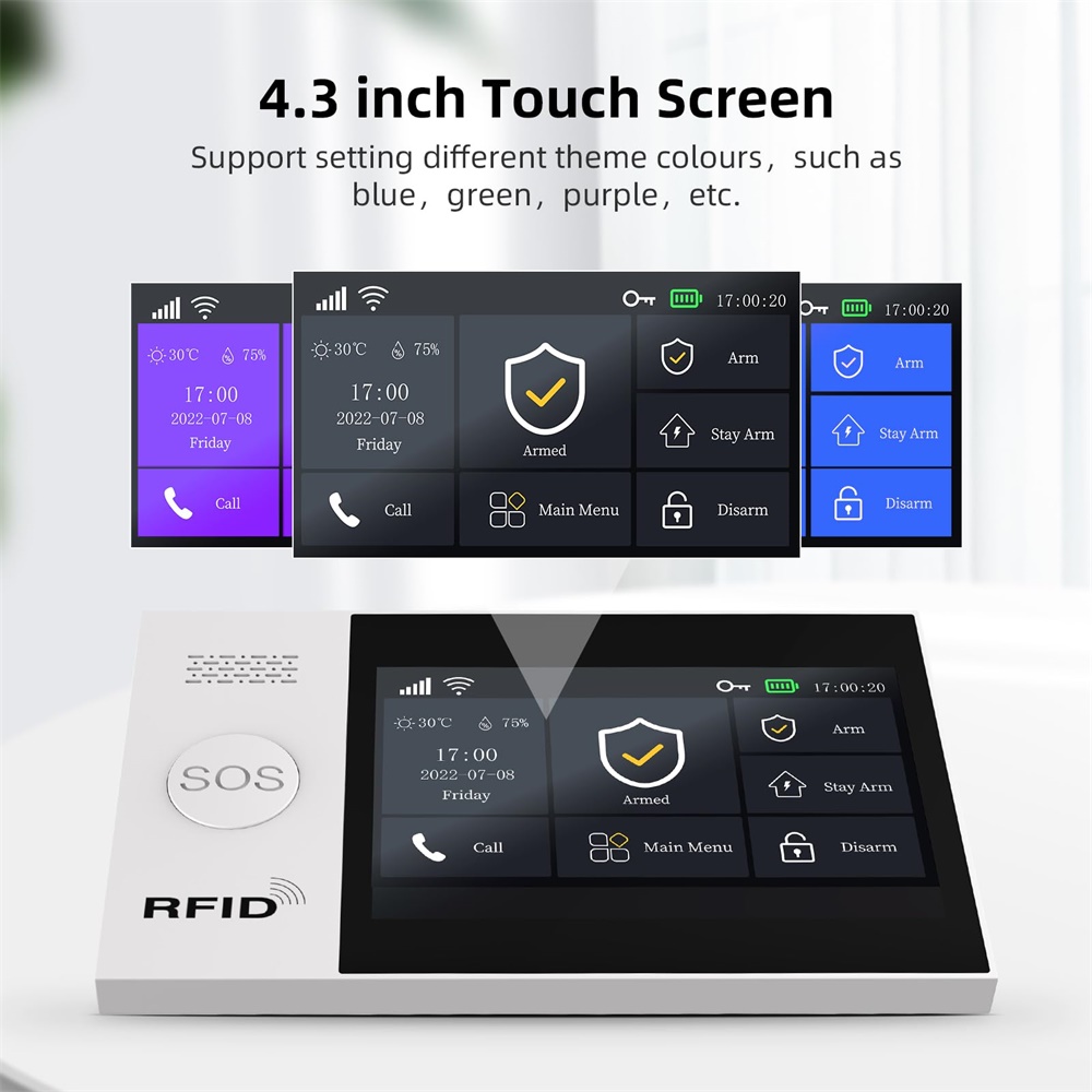 ระบบเตือนภัยอัจฉริยะ 2.4G WIFI - Smart Home Wiser บทวิจารณ์และราคา