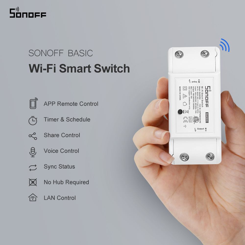 Itead SONOFF Basic R2 Mini DIY - Smart Home Simple บทวิจารณ์และราคา
