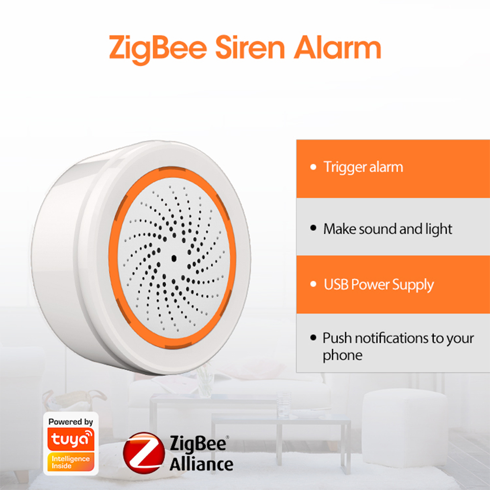 Coolcam Tuya Zigbee สมาร์ทไซเร - Smart Home Gira บทวิจารณ์และราคา
