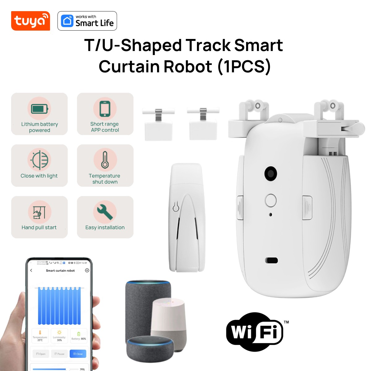 Tuya Smart WiFi Curtain Robot  - Smart Home Gira บทวิจารณ์และราคา