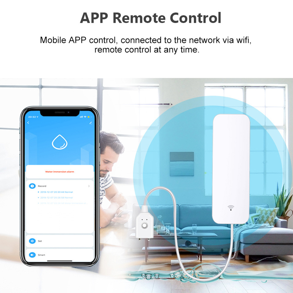 Tuya WiFi เซ็นเซอร์น้ํารั่ว, เ - Smart Home Network บทวิจารณ์และราคา