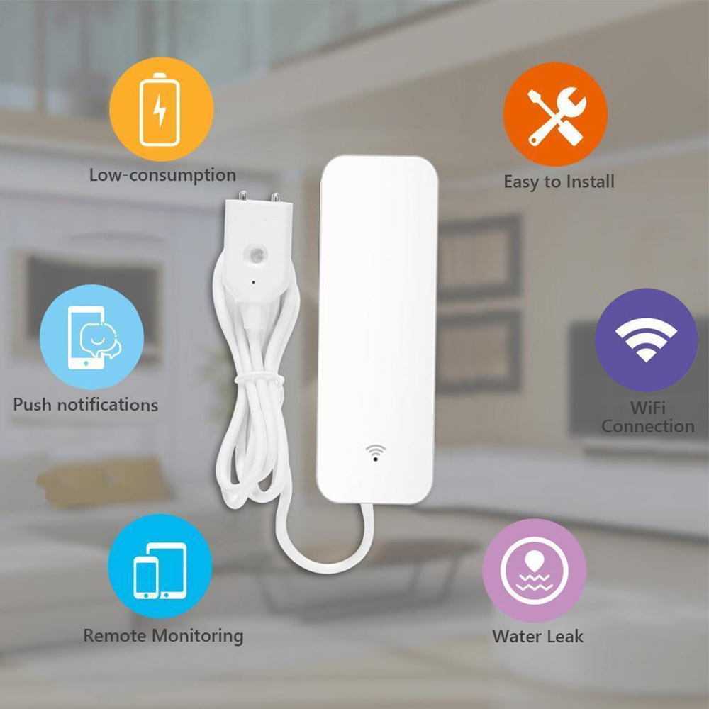 Tuya WiFi เซ็นเซอร์น้ํารั่ว, เ - Smart Home Network บทวิจารณ์และราคา