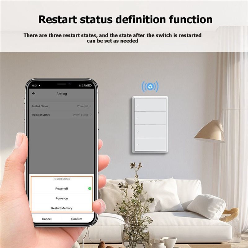 AAAN-สวิตช์ไฟอัจฉริยะควบคุมด้ว - Smart Home Voice Control บทวิจารณ์และราคา