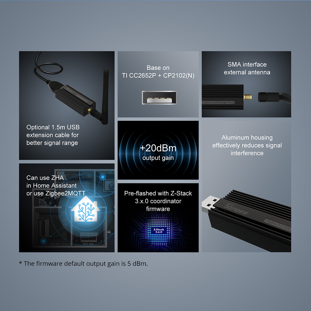 SONOFF เกตเวย์ Zigbee 3.0 ZBDo - Smart Home Gira บทวิจารณ์และราคา
