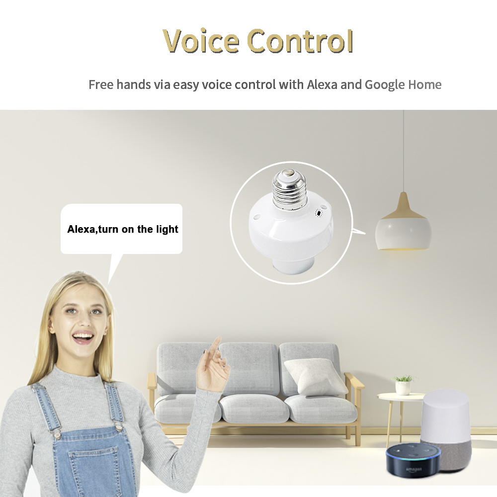EWelink E27 ที่วางโคมไฟ รีโมท  - Voice Control Light Bulb บทวิจารณ์และราคา
