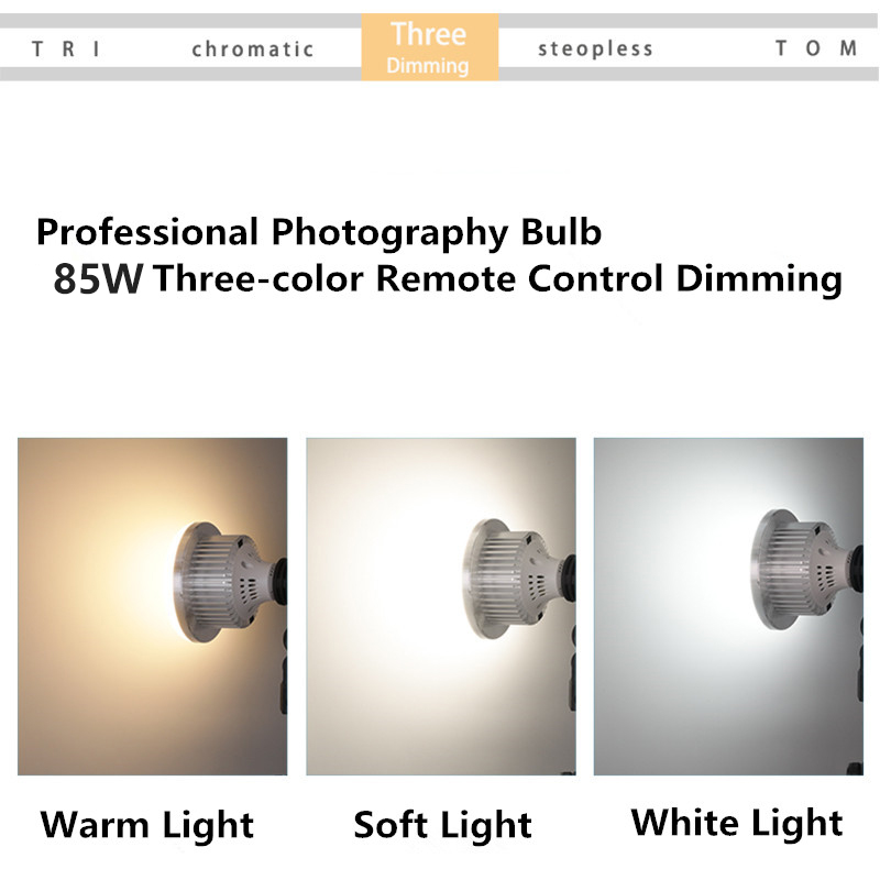 85W LED ถ่ายภาพหลอดไฟ E27 ฐานโ - Voice Control Light Bulb บทวิจารณ์และราคา
