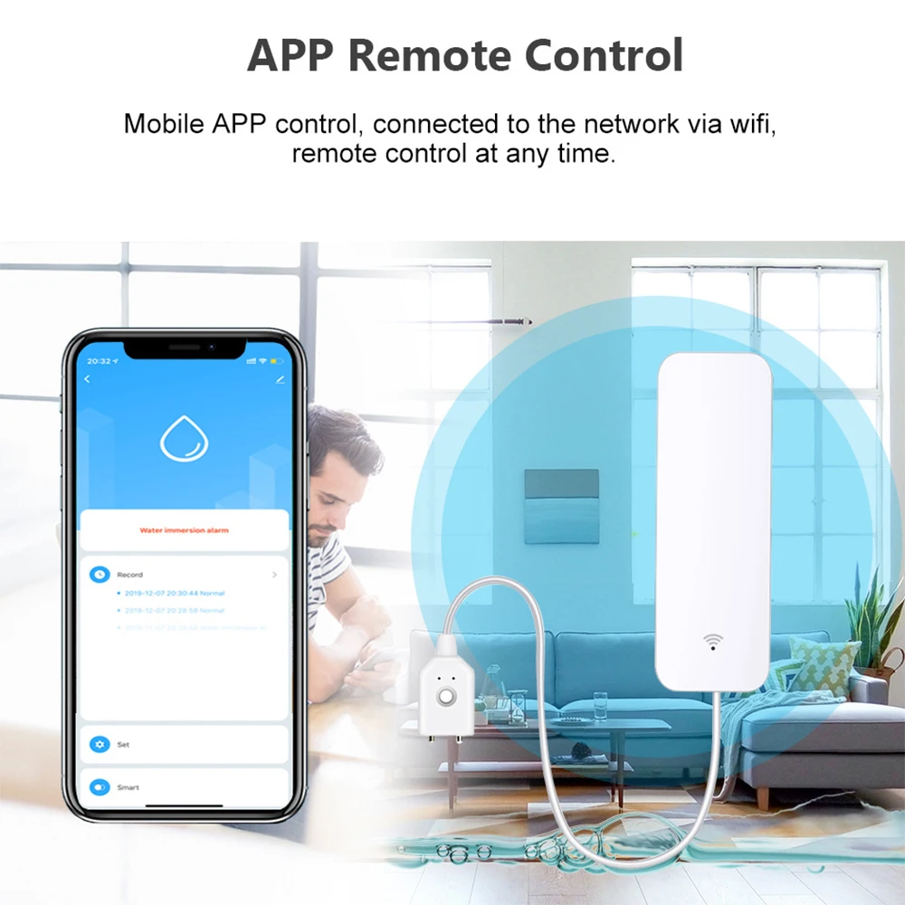 เซ็นเซอร์น้ำ Tuya WiFi Zigbee  - Smart Home Network บทวิจารณ์และราคา