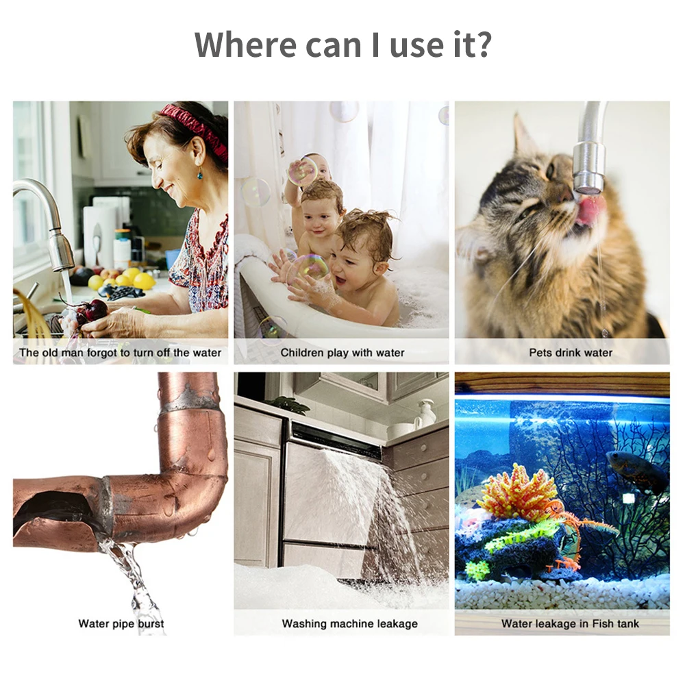 เซ็นเซอร์น้ำ Tuya WiFi Zigbee  - Smart Home Network บทวิจารณ์และราคา