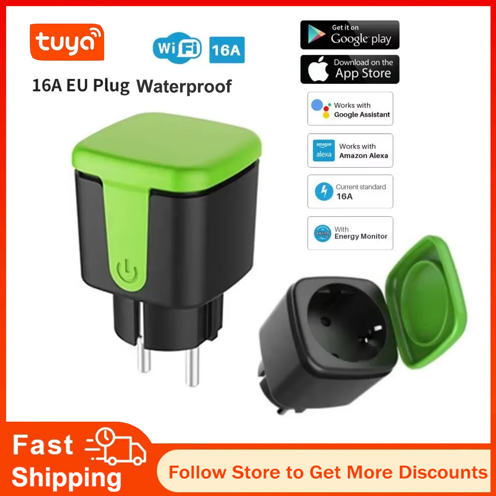 ปลั๊กไฟอัจฉริยะ Tuya EU 16A Wi - Smart Home Voice Control บทวิจารณ์และราคา