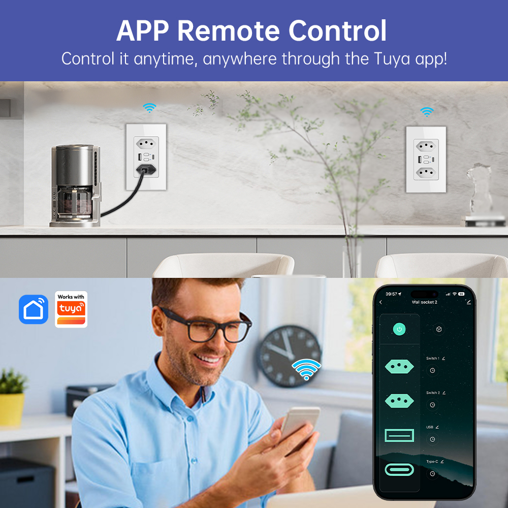 MANHOT ปลั๊กไฟอัจฉริยะ Wifi สำ - Smart Home Network บทวิจารณ์และราคา