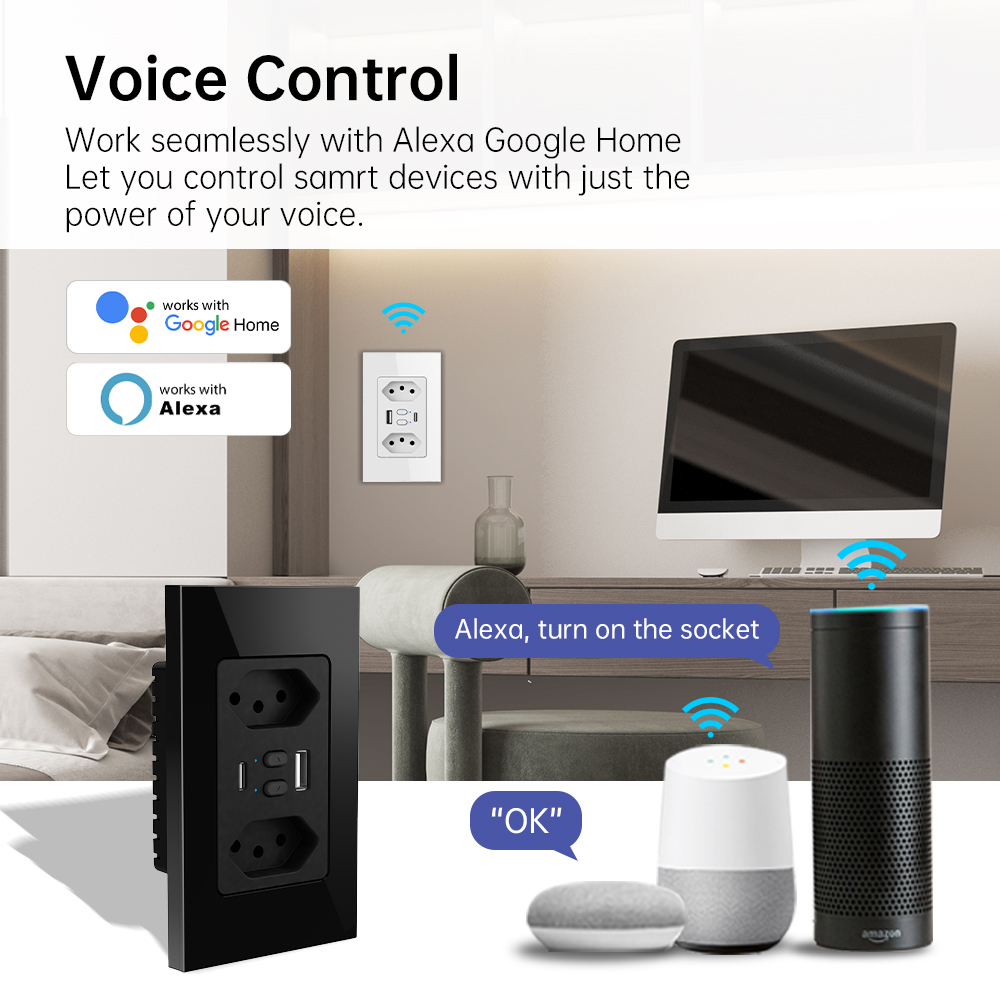 MANHOT ปลั๊กไฟอัจฉริยะ Wifi สำ - Smart Home Network บทวิจารณ์และราคา