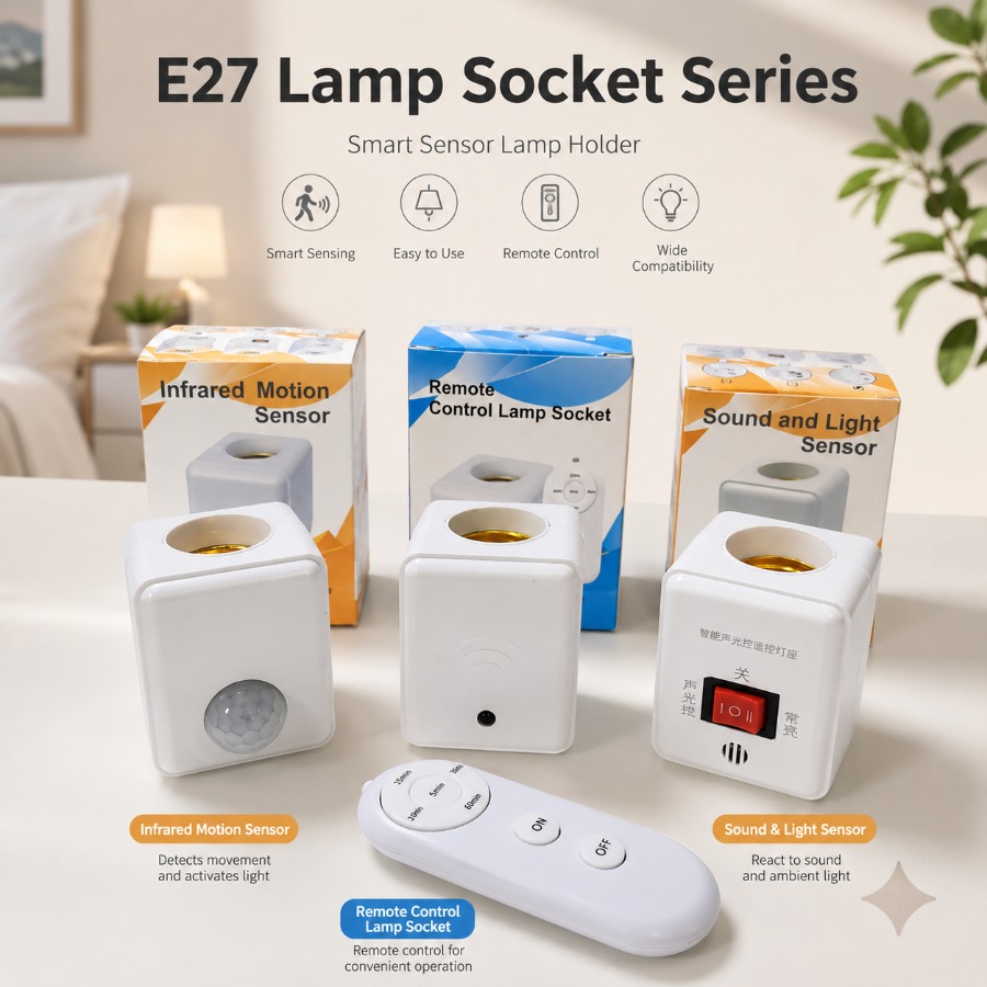 ปลั๊ก EU/US E27 พร้อมเซ็นเซอร์ - Voice Control Light Bulb บทวิจารณ์และราคา