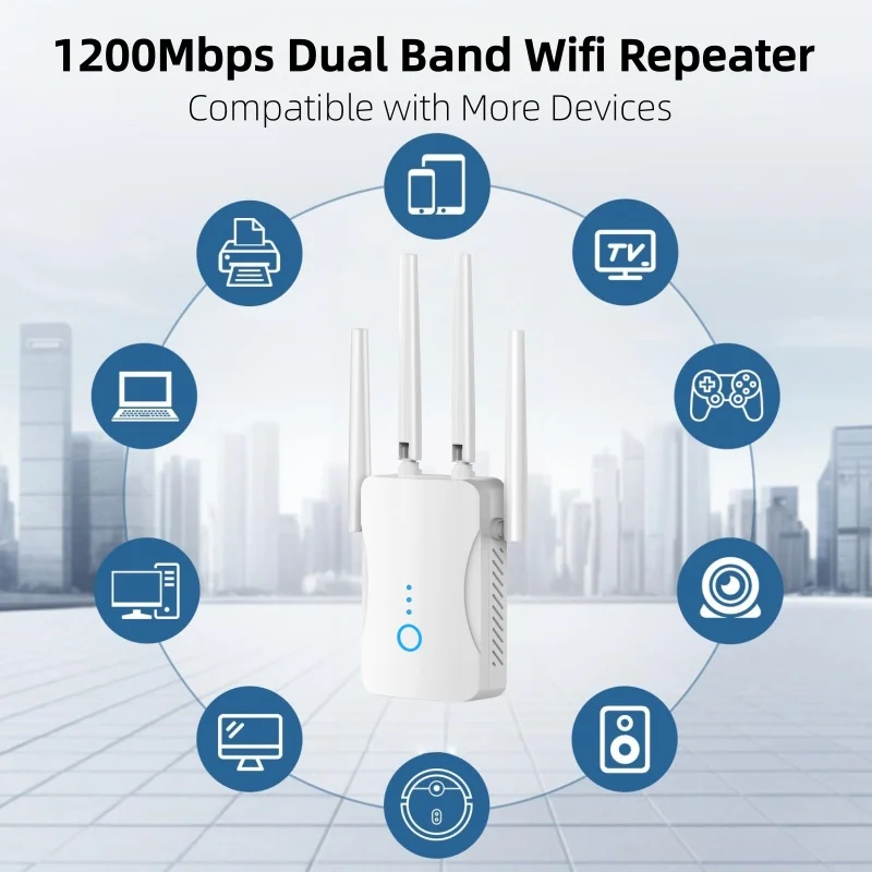 1200Mbps Dual Band WiFi Repeat - Smart Home Network บทวิจารณ์และราคา