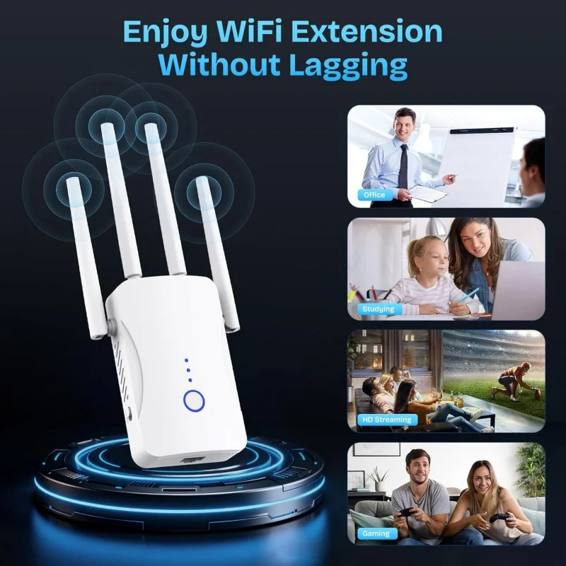 1200Mbps Dual Band WiFi Repeat - Smart Home Network บทวิจารณ์และราคา