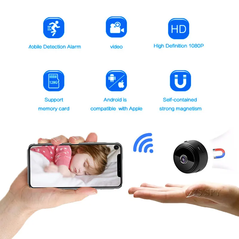 HD 1080P มินิกล้องสมาร์ทไร้สาย - Smart Home Kamera บทวิจารณ์และราคา