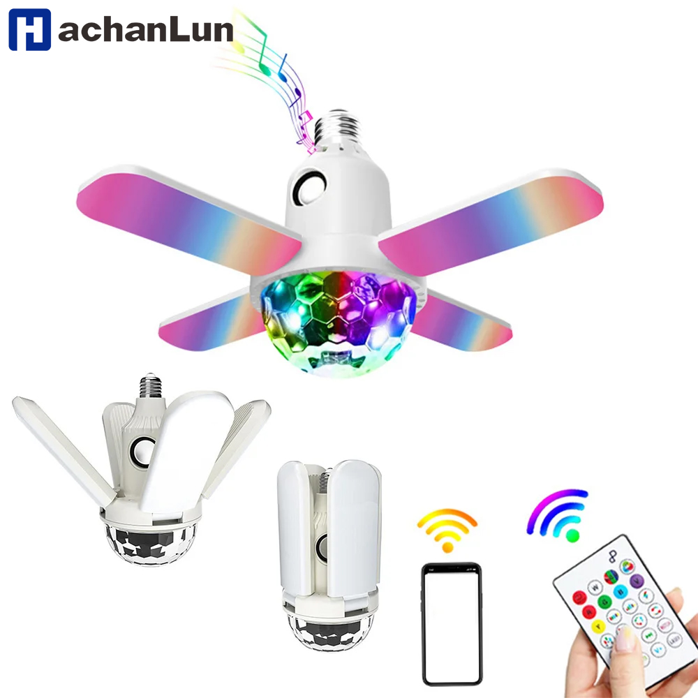 E27 หลอดไฟ LED พัดลมใบมีดสี่ใบ - Voice Control Light Bulb บทวิจารณ์และราคา