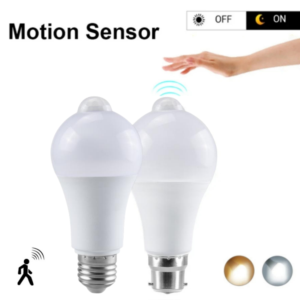 PIR Motion Sensor หลอดไฟ LED 1 - Voice Control Light Bulb บทวิจารณ์และราคา