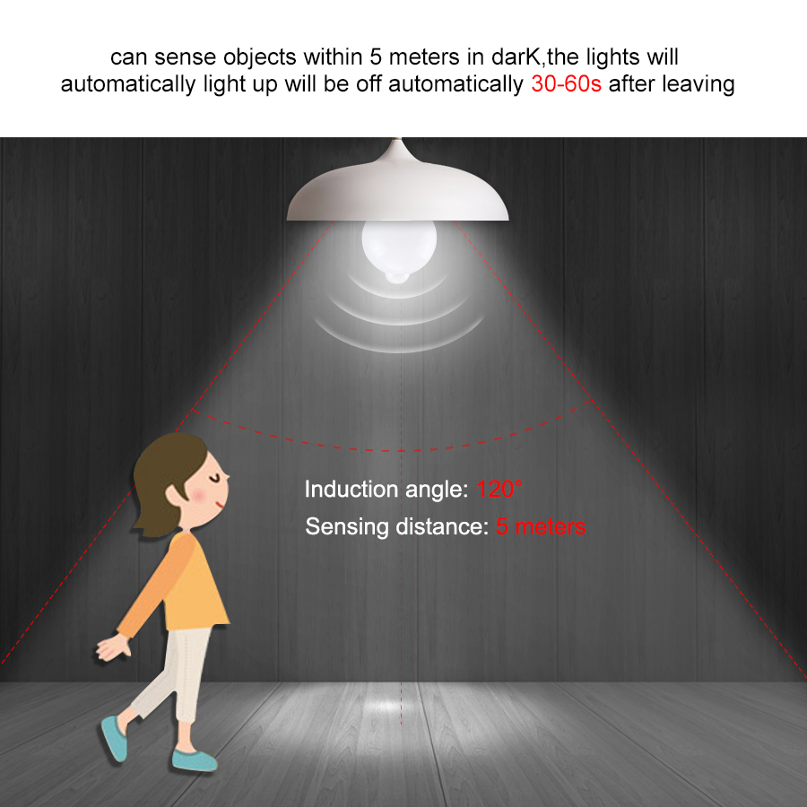 PIR Motion Sensor หลอดไฟ LED 1 - Voice Control Light Bulb บทวิจารณ์และราคา