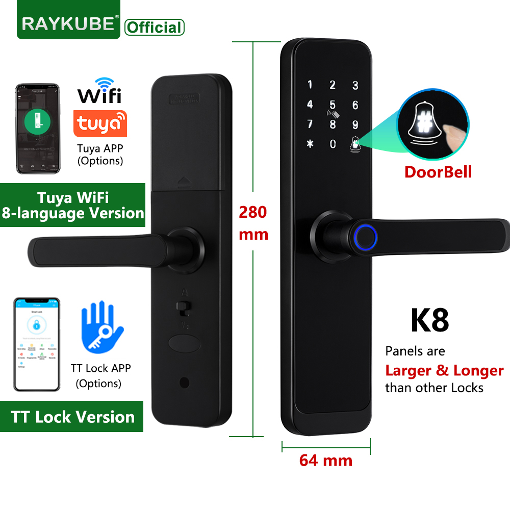 RAYKUBE K8 สมาร์ทประตูล็อค TTl - Smart Home Imou บทวิจารณ์และราคา