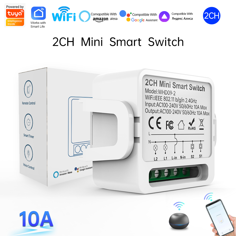 สวิตช์อัจฉริยะ Tuya แบบ 2 ทาง  - Smart Home Voice Control บทวิจารณ์และราคา