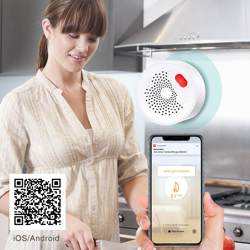 Tuya เซ็นเซอร์ก๊าซธรรมชาติ WiF - Smart Home Network บทวิจารณ์และราคา